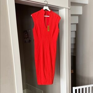 Alexia Admor Vibrant Red Midi Dress